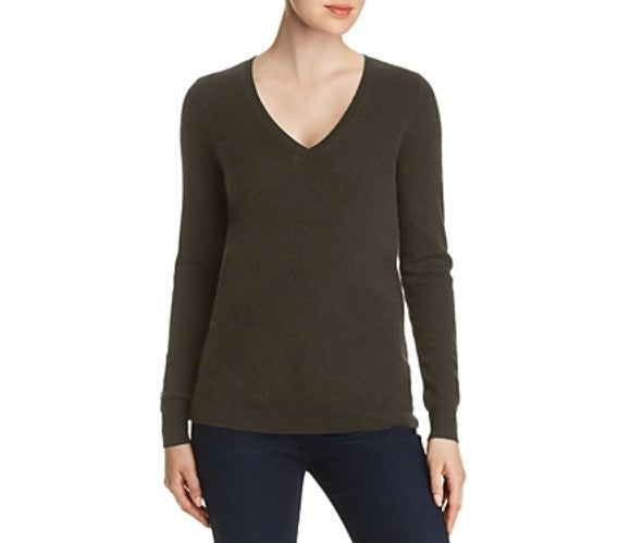 C by Bloomingdale's Cashmere V-Neck Cashmere Sweater MSRP $178