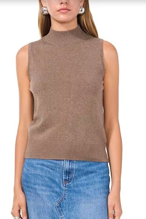 1.State Mock Neck Sleeveless Sweater MSRP $59