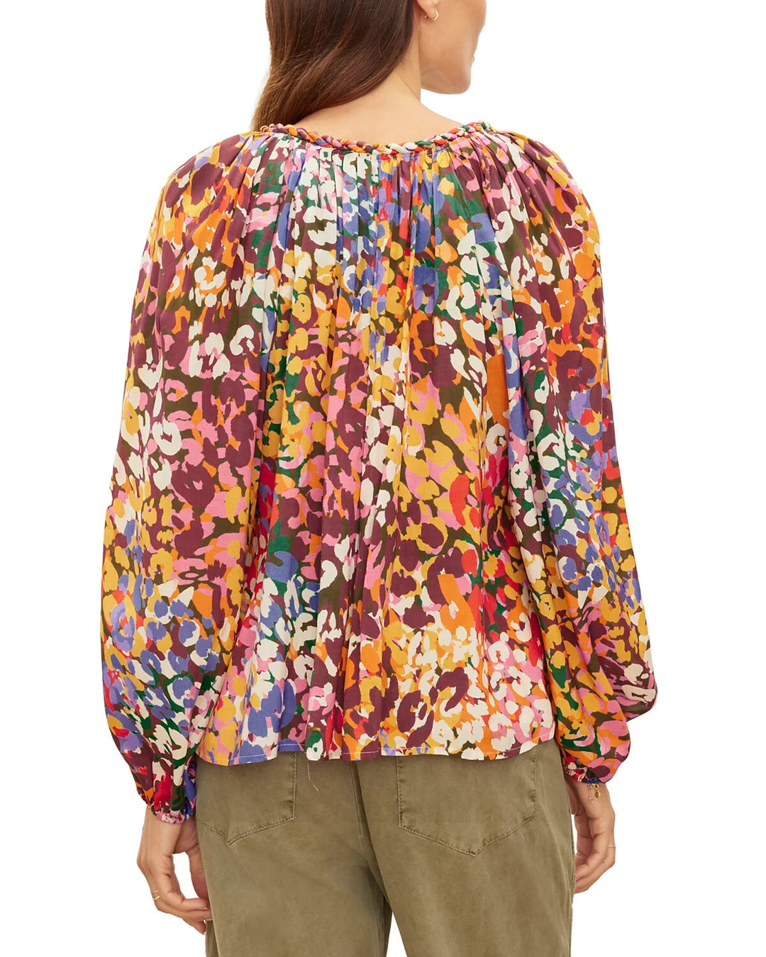 Velvet by Graham & Spencer Dion Peasant Blouse MSRP $198 Size XS