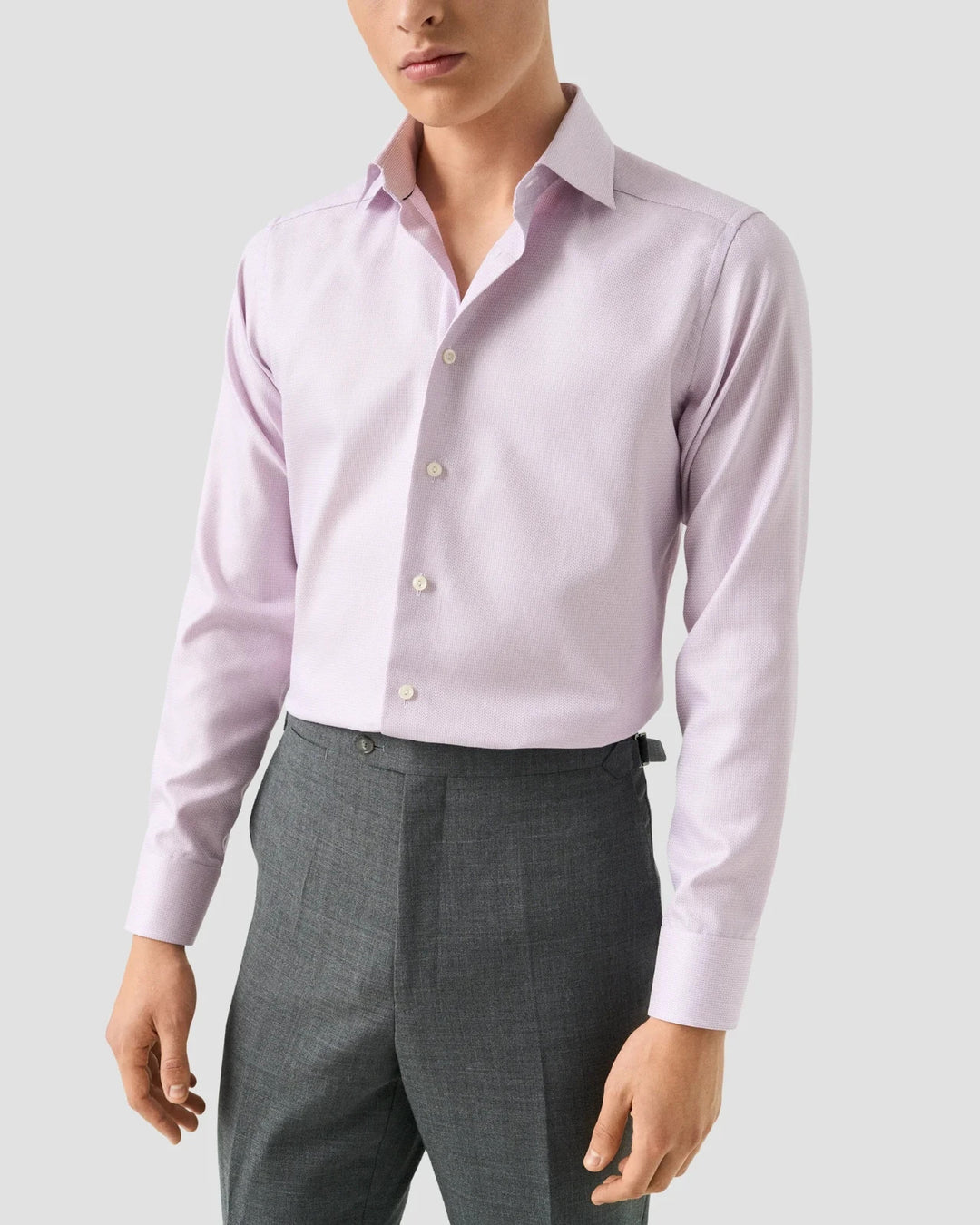Eton Men's Signature Herringbone Dobby Contemporary-Fit Dress Shirt MSRP $270