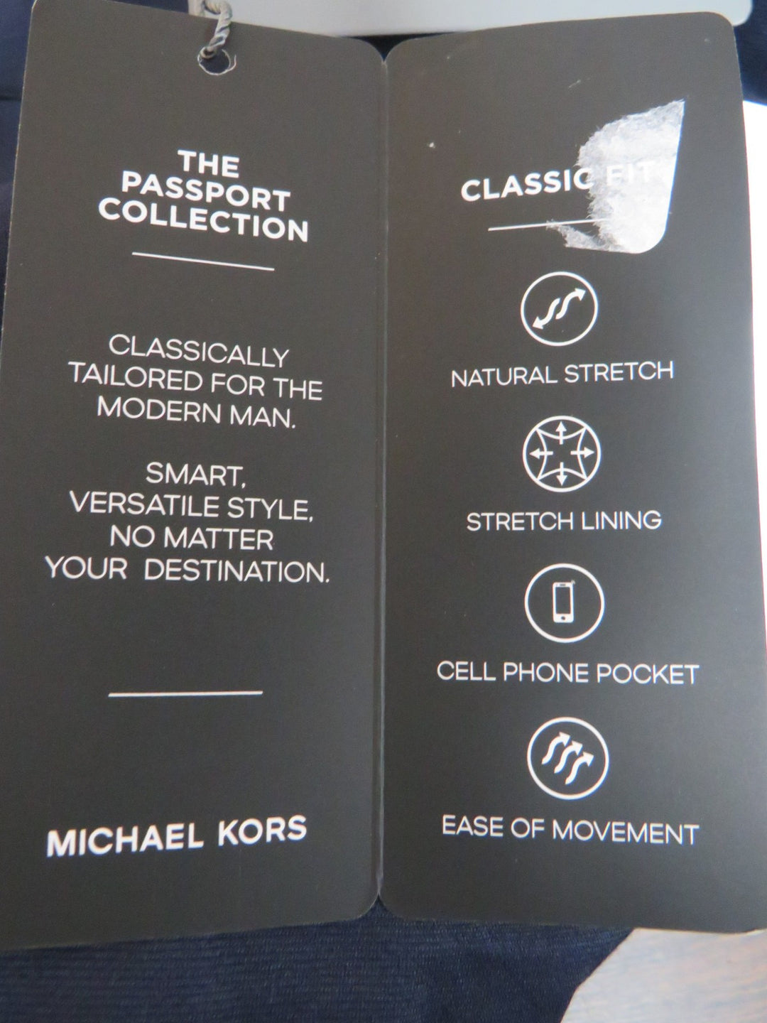 Michael Kors Classic-Fit Wool-Blend Stretch Solid Suit Jacket MSRP $450