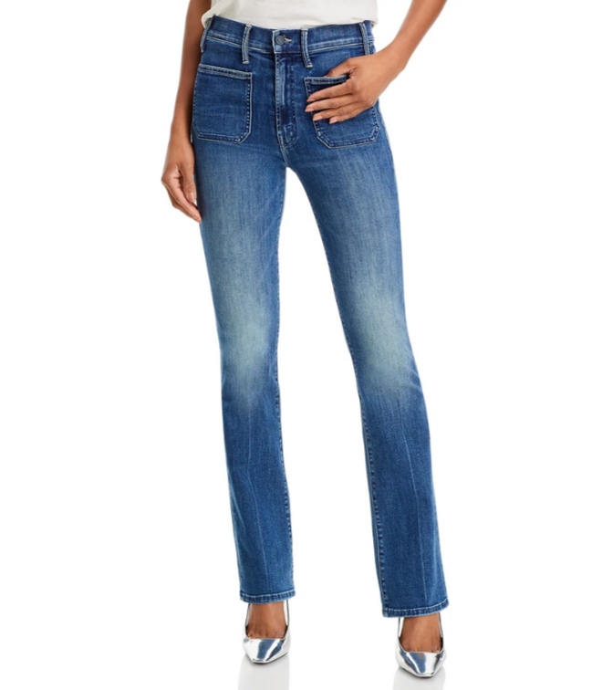 MOTHER The Patch Pocket Insider High Rise Jeans MSRP $268
