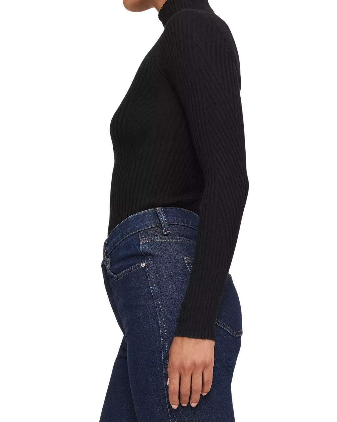 DL1961 Rib Knit Turtleneck Sweater MSRP $269