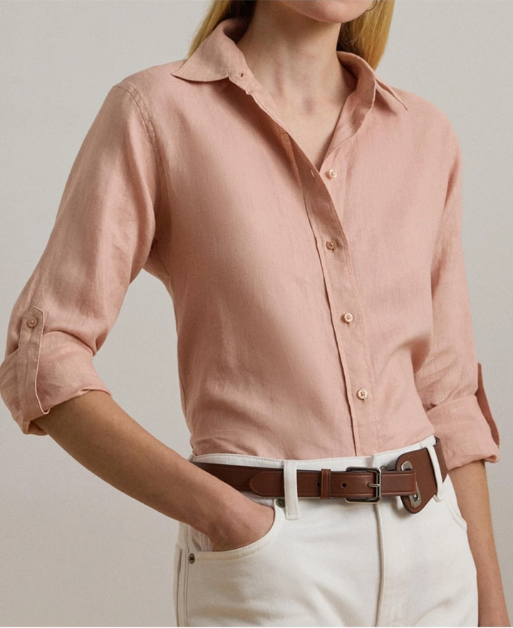 Lauren Ralph Lauren 100% Linen Shirt MSRP $115