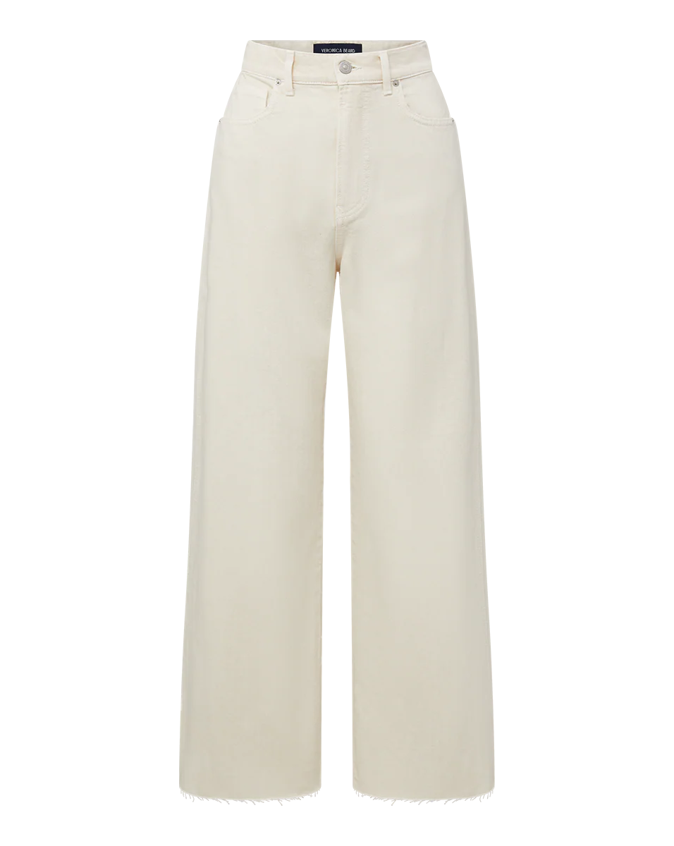 Veronica Beard Taylor Cropped Wide-Leg Jean MSRP $268