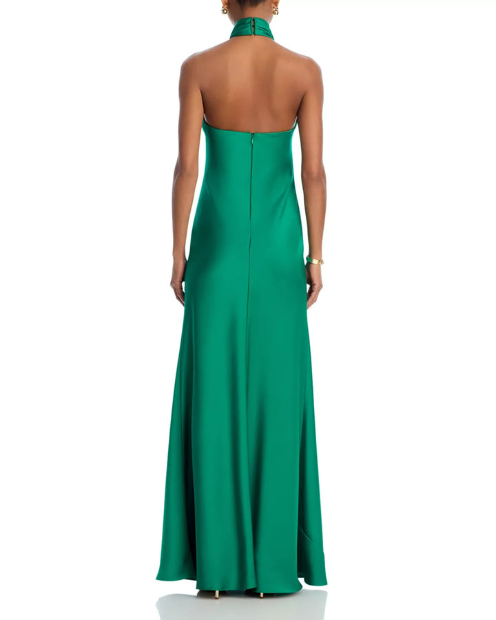 AQUA Knot Halter Gown MSRP $268