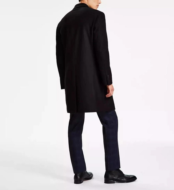 Michael Kors Men's Classic Fit Luxury Wool Cashmere Blend Overcoats MSRP $495