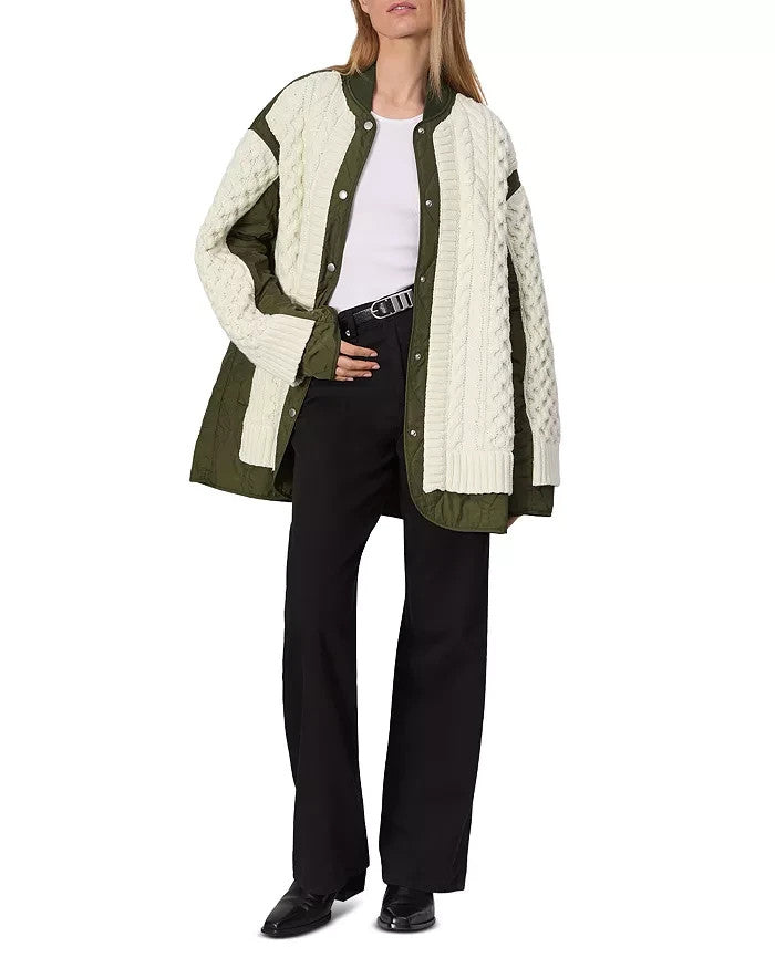 rag & bone Winnie Mixed Media Jacket MSRP $698 Size S # 5B 2639 New