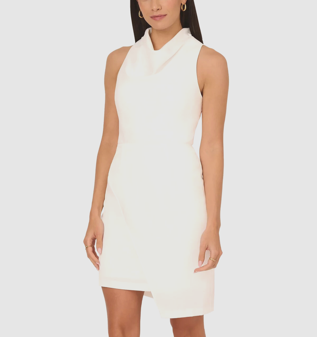 Adrianna by Adrianna Papell Asymmetric Sleeveless Sheath Dress MSRP $139