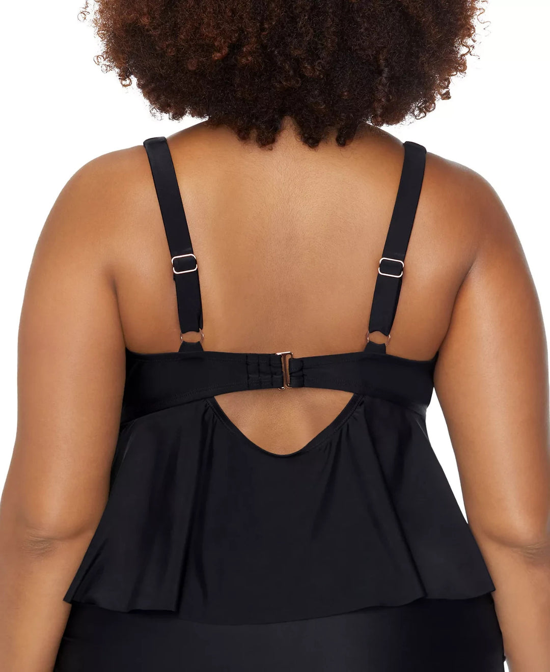 Raisins Curve Trendy Plus Topanga Peplum-Trim Bikini Bra MSRP $58