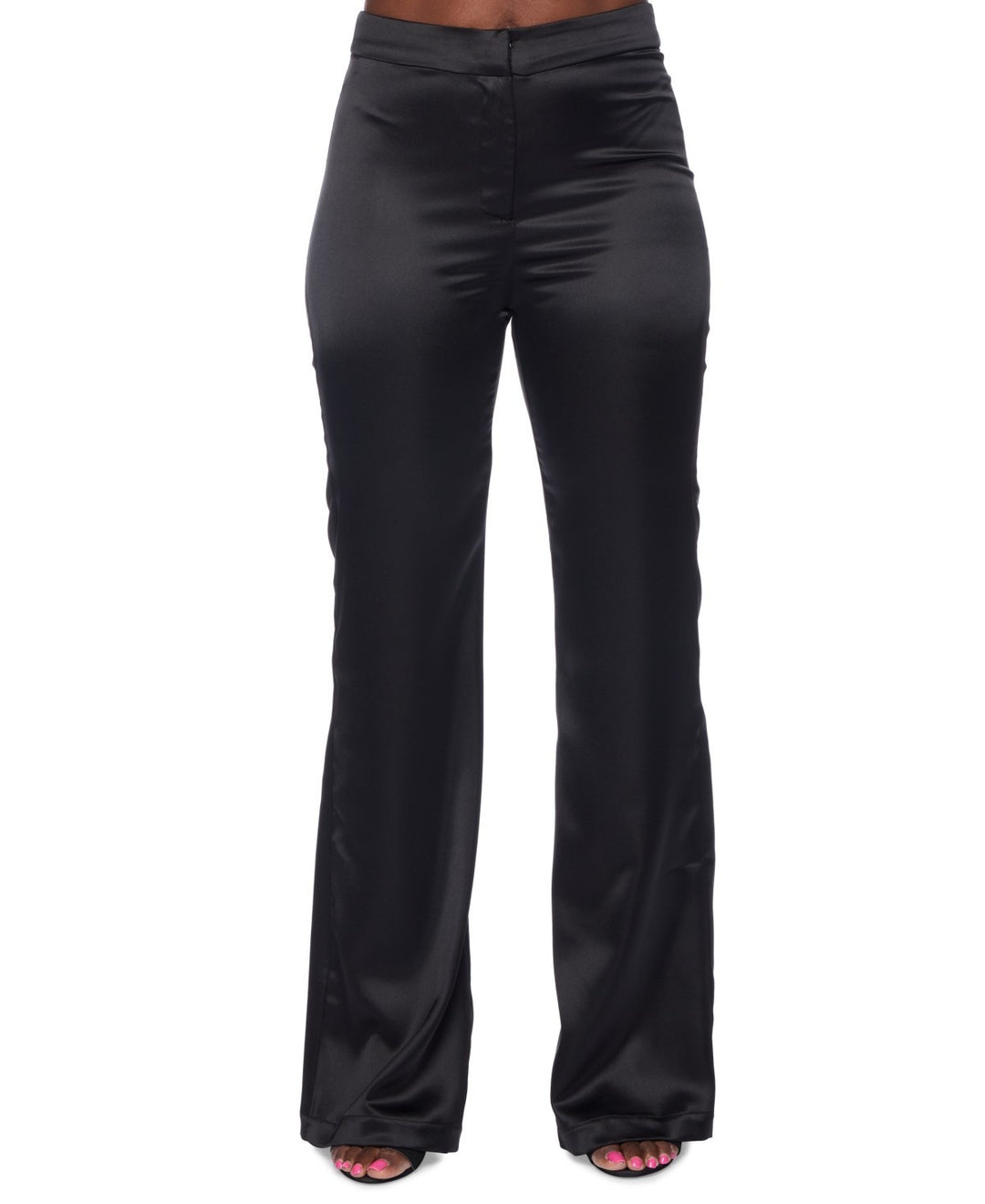 Alex & Sophia Juniors' Wide-Leg Satin Pants MSRP $59