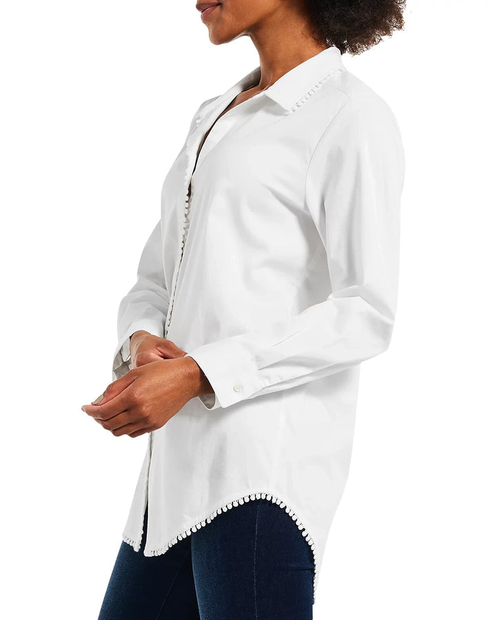 NIC+ZOE Round About Button Front Shirt MSRP $148