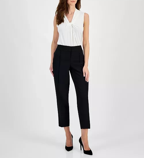 Kasper Petite Straight-Leg Pants MSRP $79