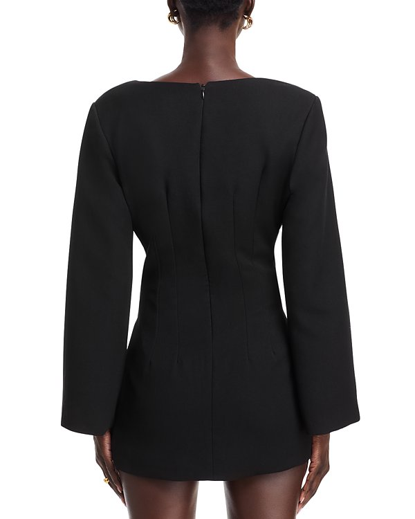 Nonchalant Label Long Sleeve Mini Dress MSRP $390