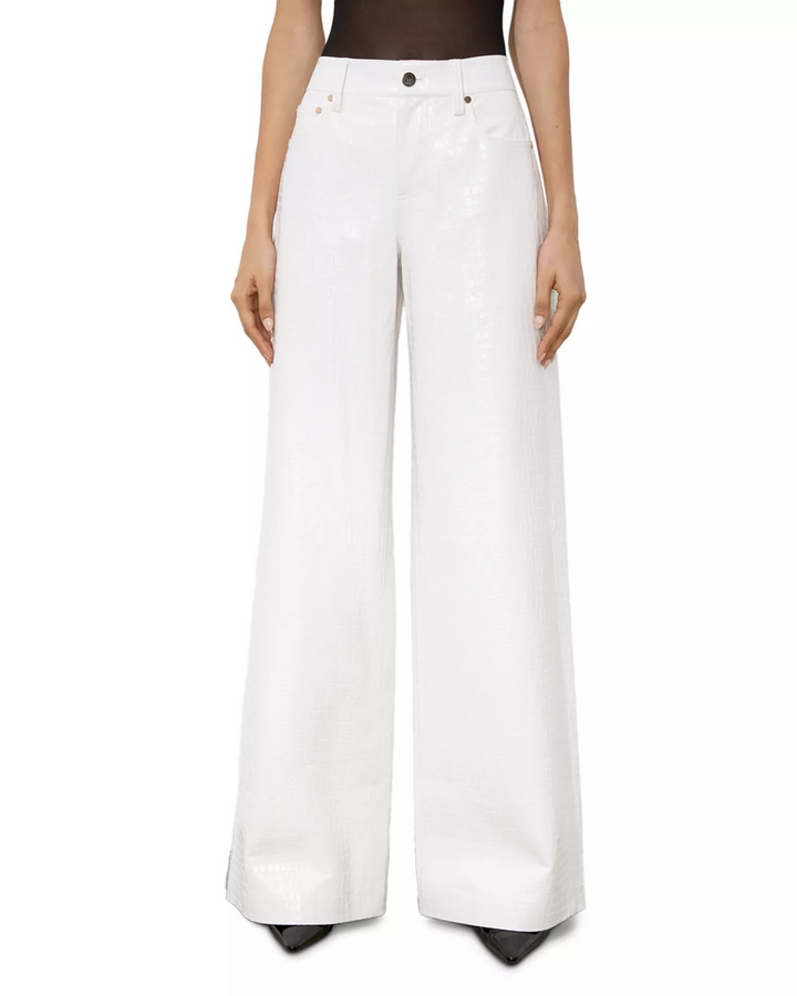 Alice and Olivia Trish Baggy Faux Leather Pants MSRP $395