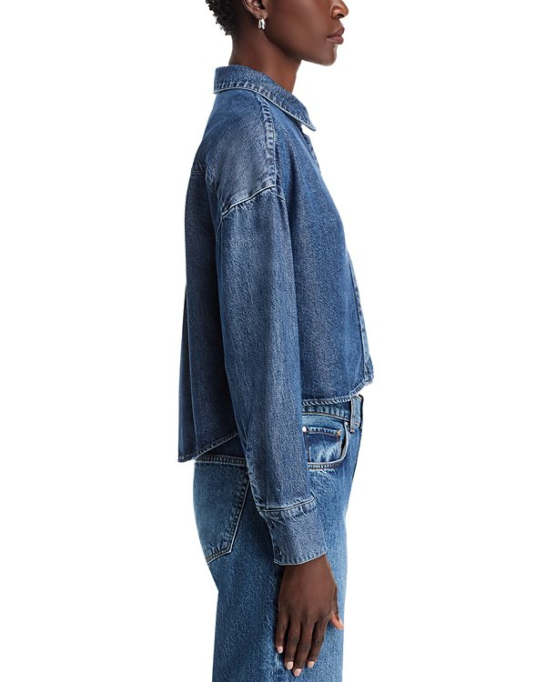 Bella Dahl Denim Oversized Cropped Shacket MSRP $158