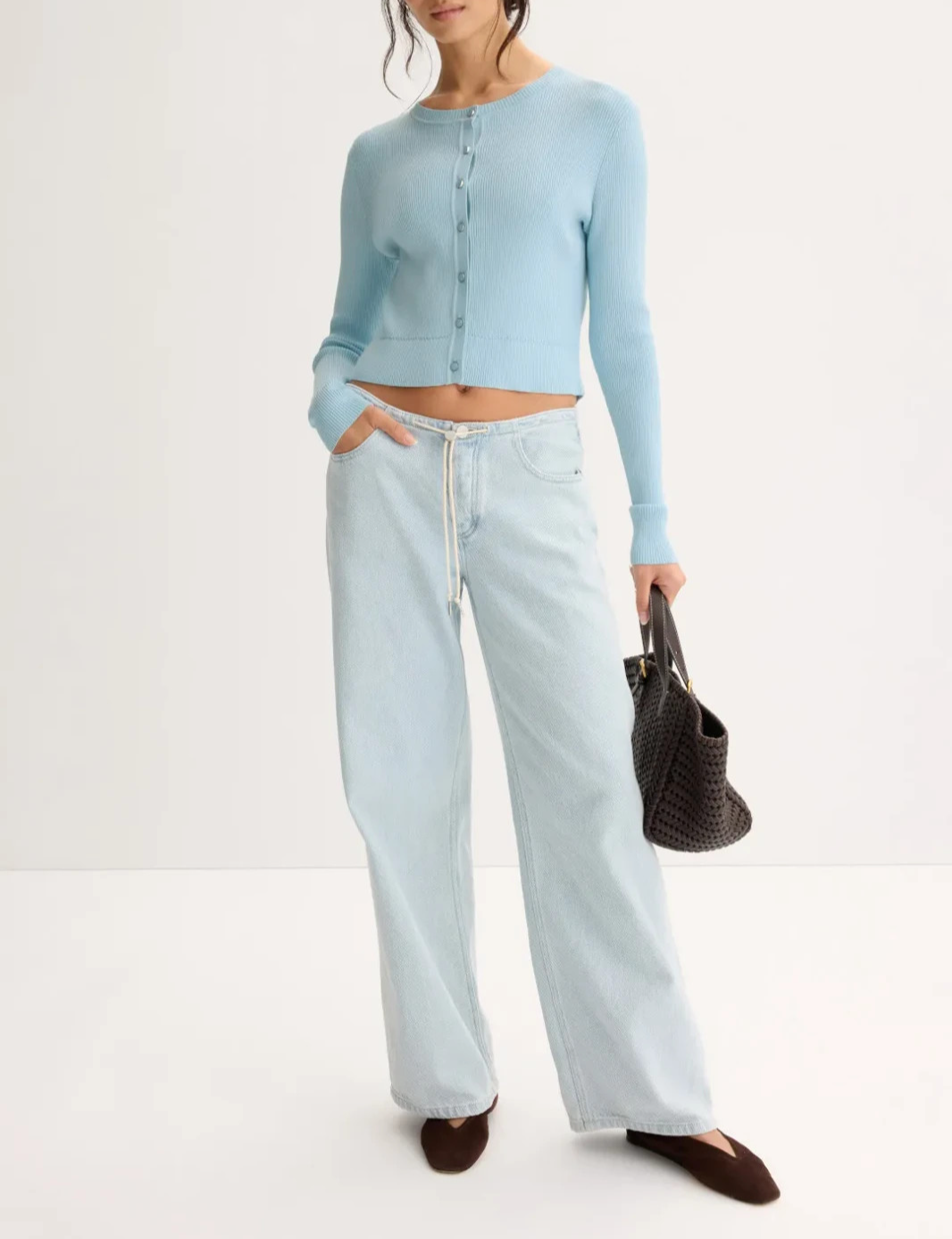 Toccin Zoe Classic Cropped Cardigan MSRP $295