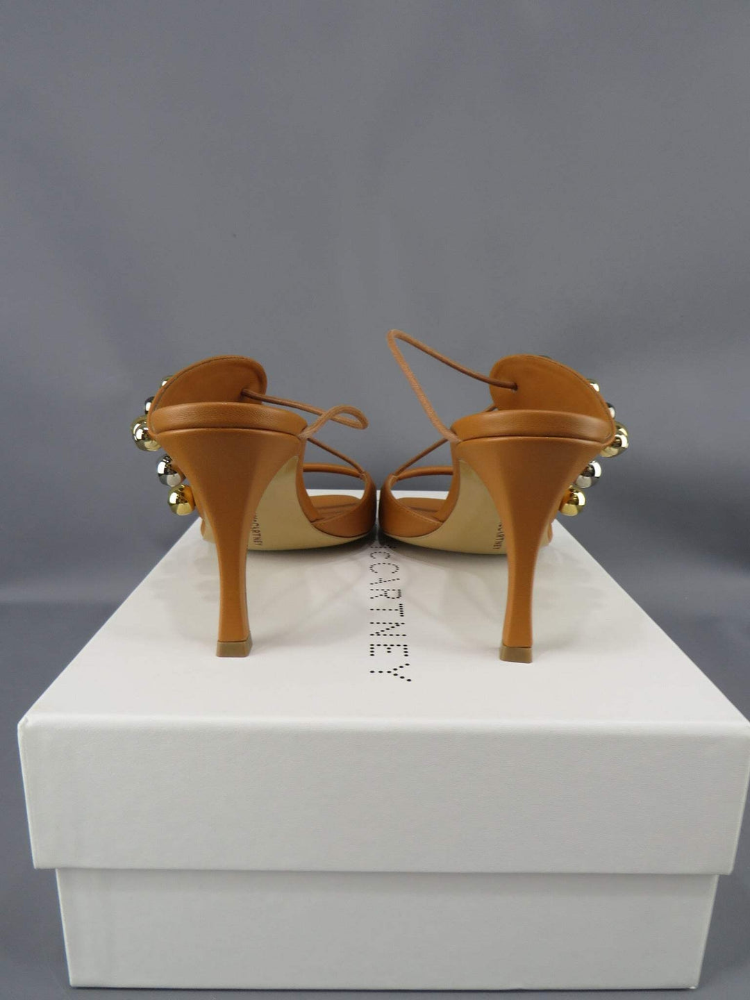 Stella McCartney Women's Stella 100 Studded Open Toe Pumps M2 361