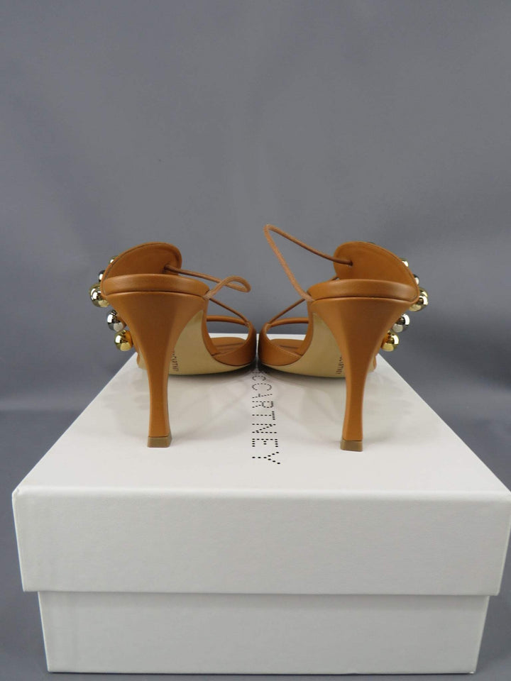 Stella McCartney Women's Stella 100 Studded Open Toe Pumps M2 361