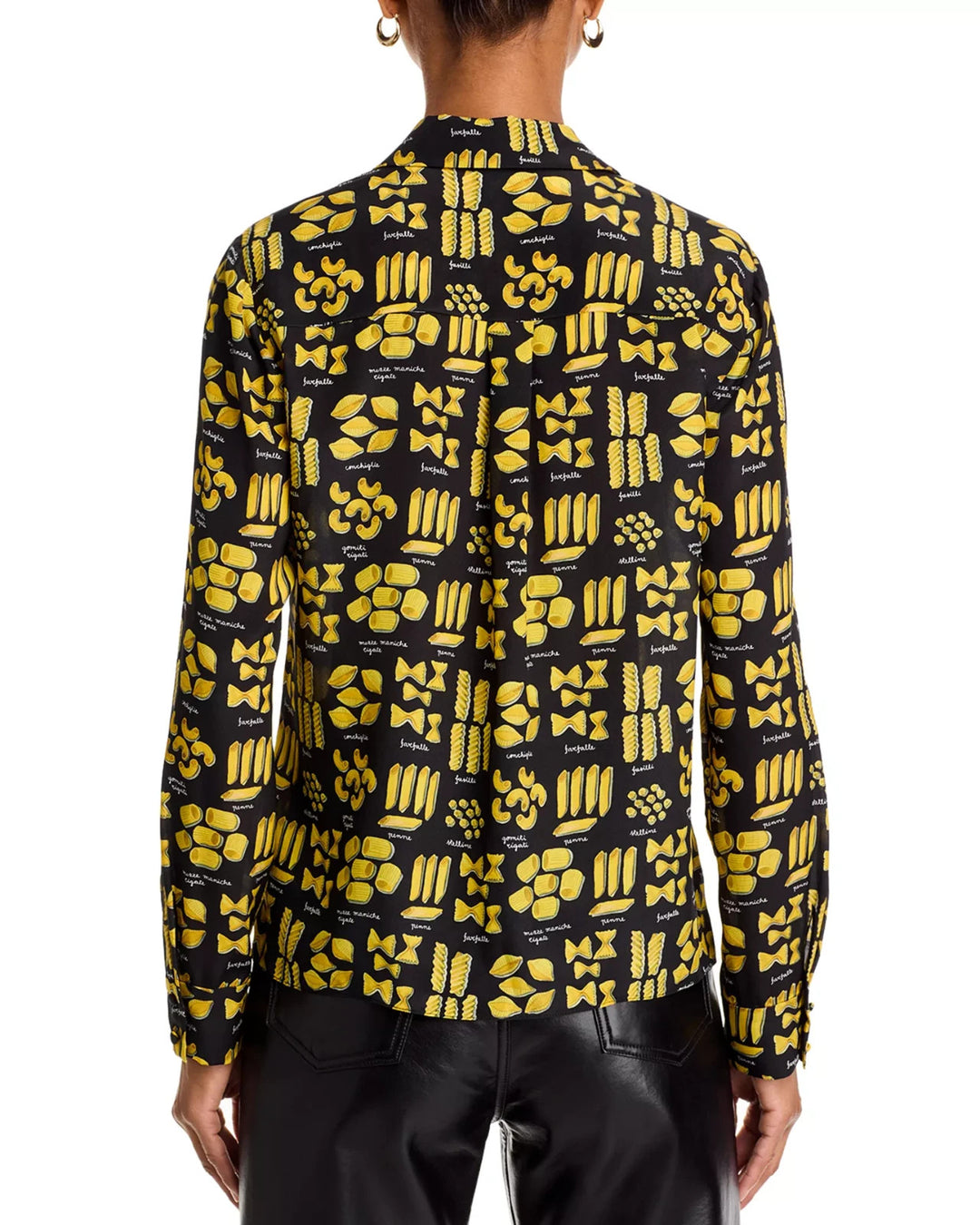 Alice and Olivia Willa Silk Pasta Top MSRP $350