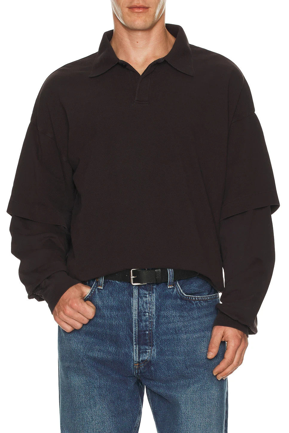 AGOLDE Curren Double sleeve Polo