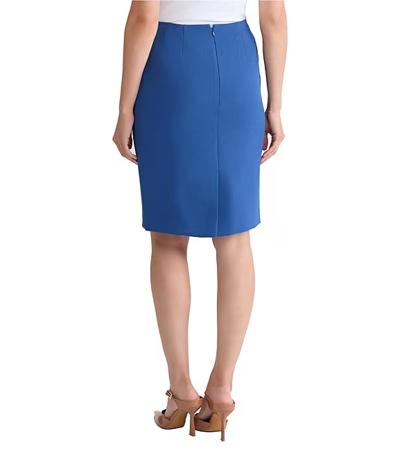 Kasper Stretch Crepe Slim Knee Length Skirt MSRP $69