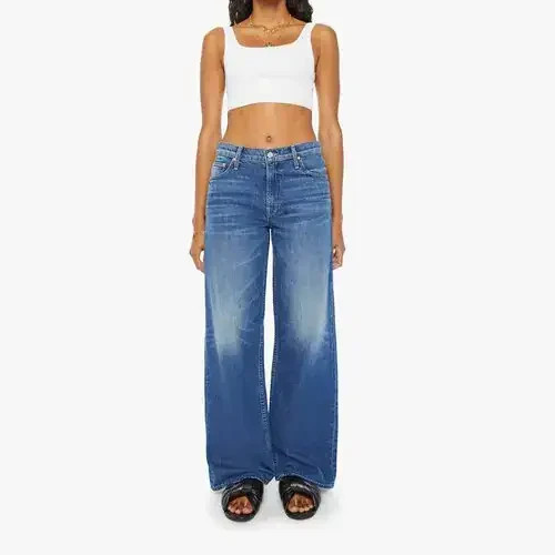 MOTHER The Spinner Zip Sneak Paint The Town Jeans MSRP $258
