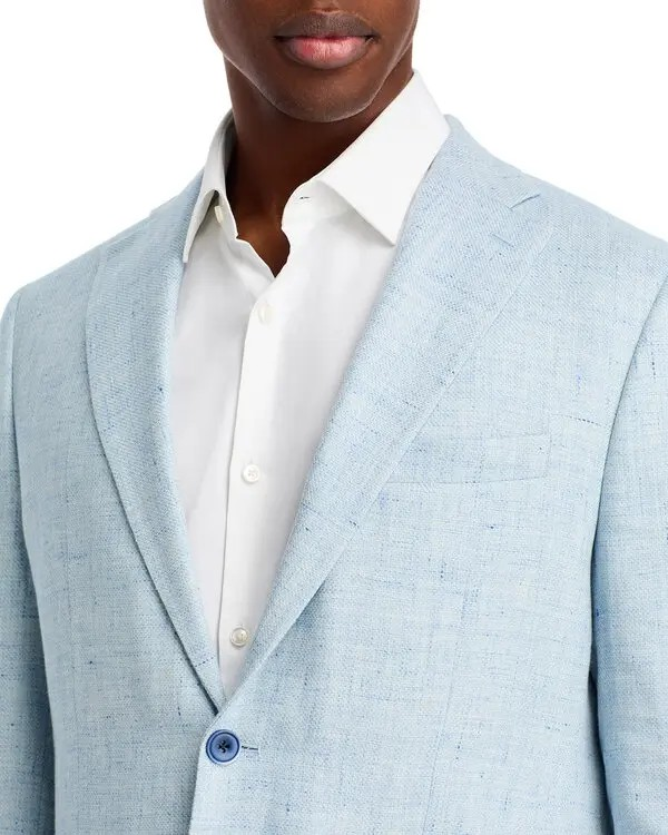 Robert Graham Linen & Wool Mélange Solid Slim Fit Sport Coat MSRP $698