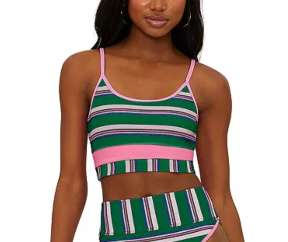 Beach Riot Eva Color Blocked Bikini Top MSRP $98