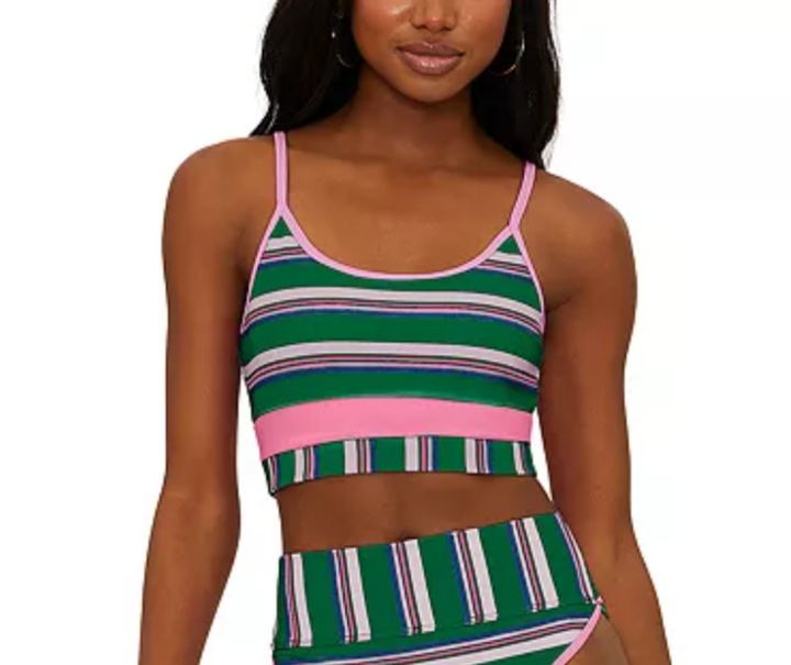 Beach Riot Eva Color Blocked Bikini Top MSRP $98