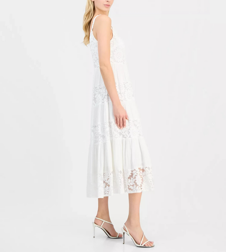 Robbie Bee Sleeveless Tiered Midi Dress MSRP $89