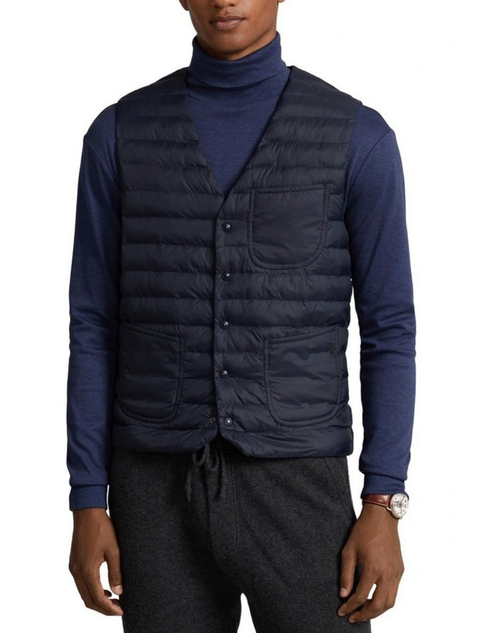 POLO Ralph Lauren Performance V-Neck Quilted Vest MSRP $198