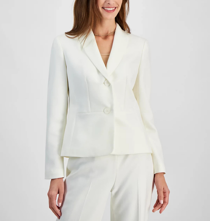 Le Suit Two-Button Shawl Collar Jacket & Side-Zip Pants Suit MSRP $265