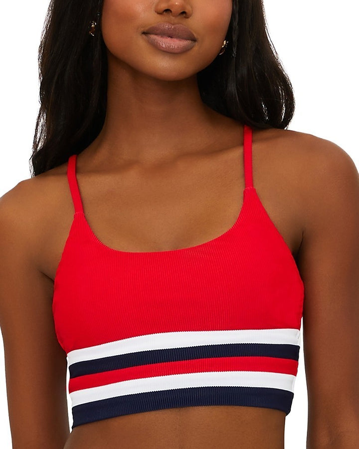 Beach Riot Mae Ribbed Bikini Top MSRP $108