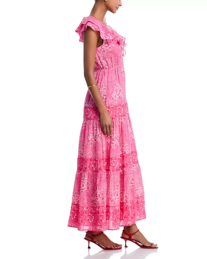 Bell by Alicia Bell Womens Cotton & Silk Ines Maxi Dress MSRP $450