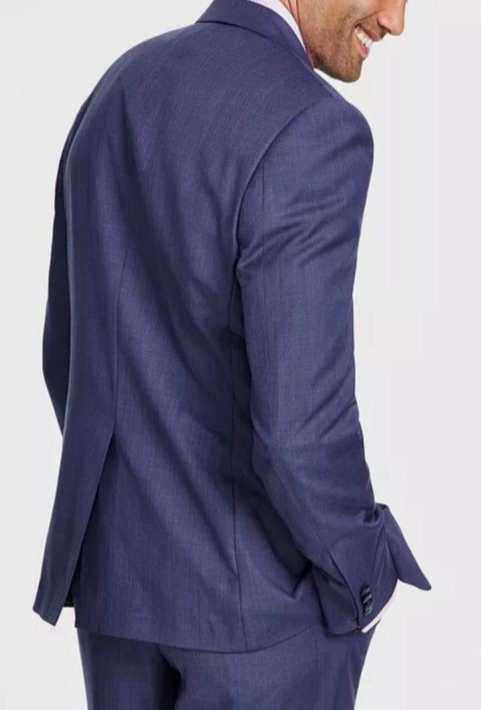 Michael Kors Classic-Fit Wool-Blend Stretch Solid Suit Jacket MSRP $450