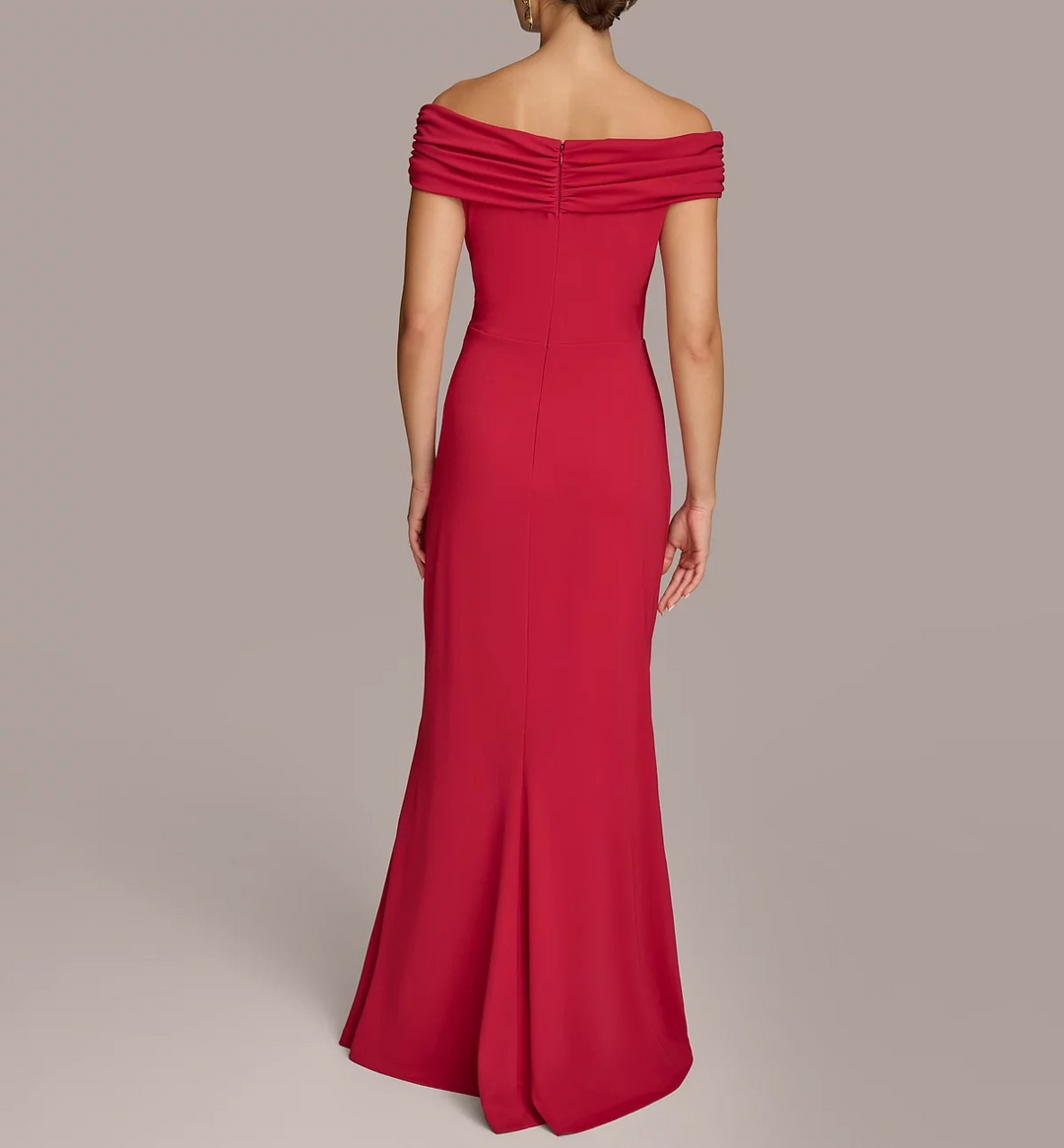 Donna Karan New York Women's Asymmetric Draped Gown MSRP $249