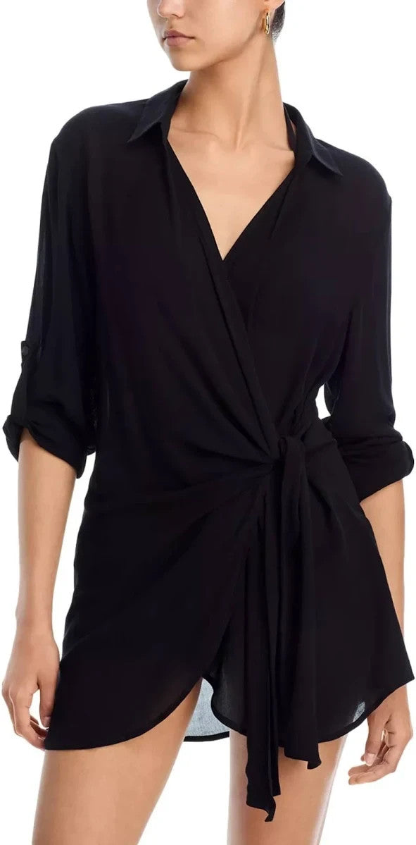 Aqua Swim Wrap Shirt Swim Cover-up MSRP $98