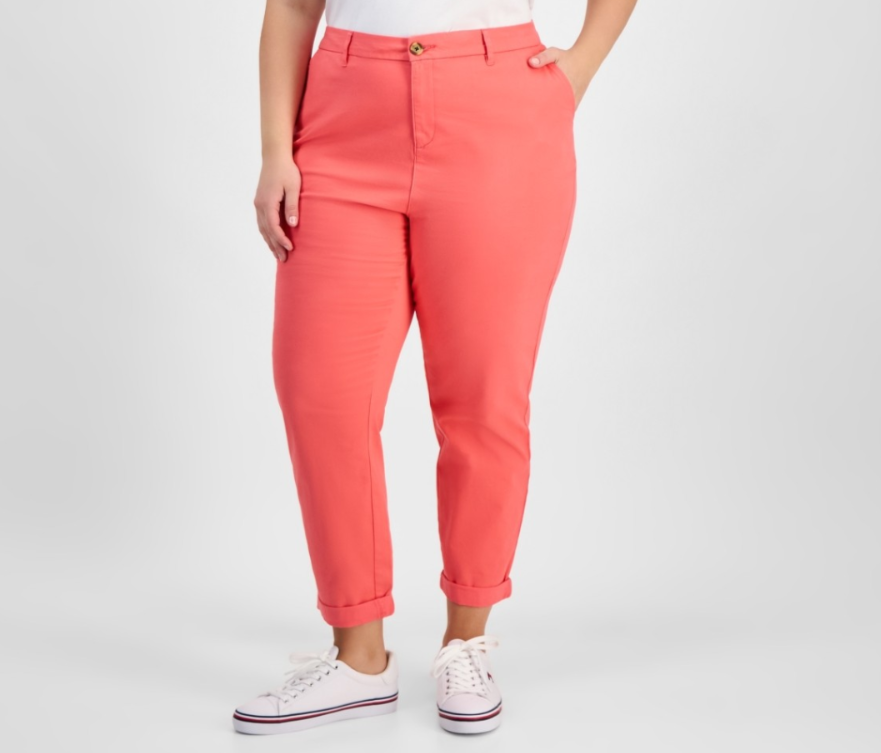 Tommy Hilfiger TH Flex Plus Size Hampton Chino Pants MSRP $84