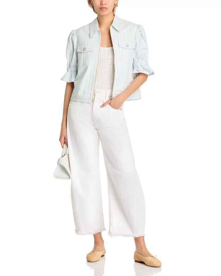 Cinq à Sept Gingham Denim Holly Jacket MSRP $395
