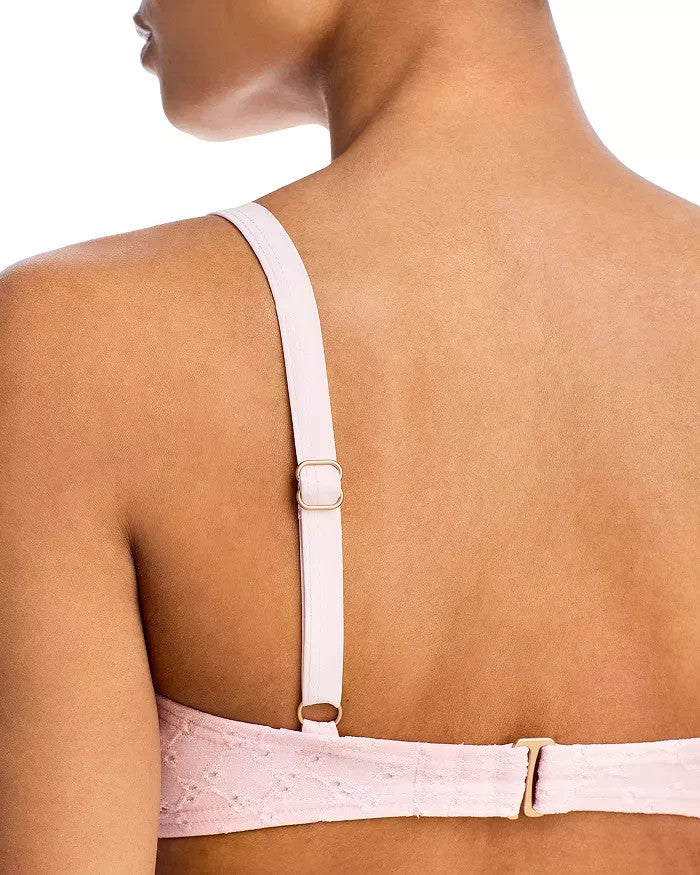 AQUA Ruffle Underwire Bikini Top MSRP $68