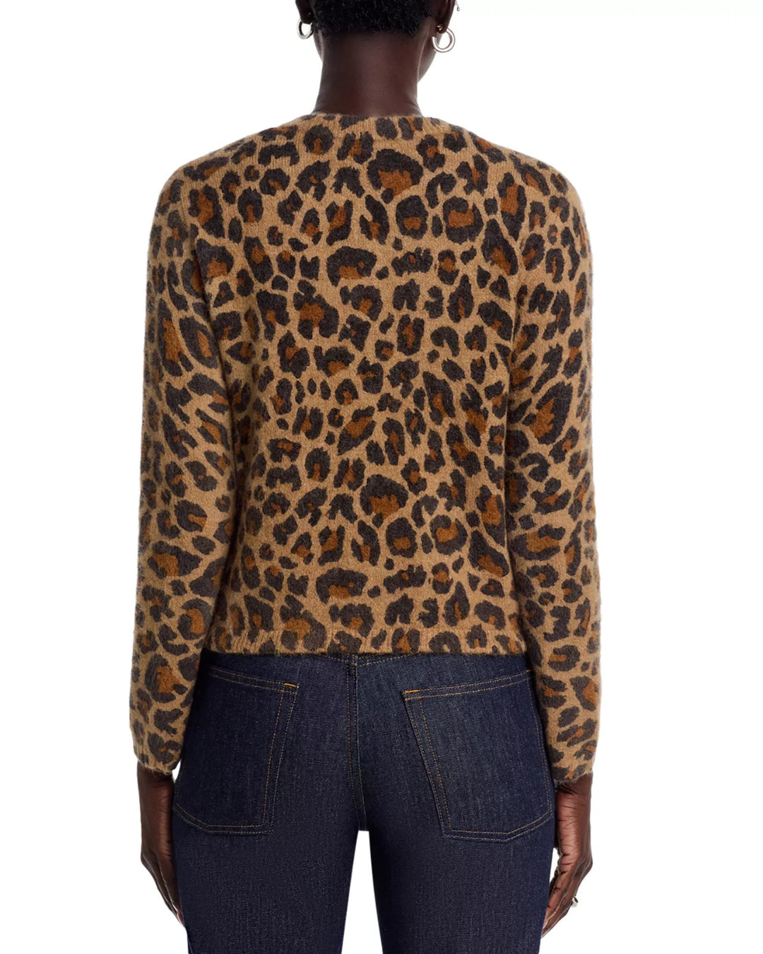 Kobi Halperin Donovan Leopard Print Cardigan MSRP $398