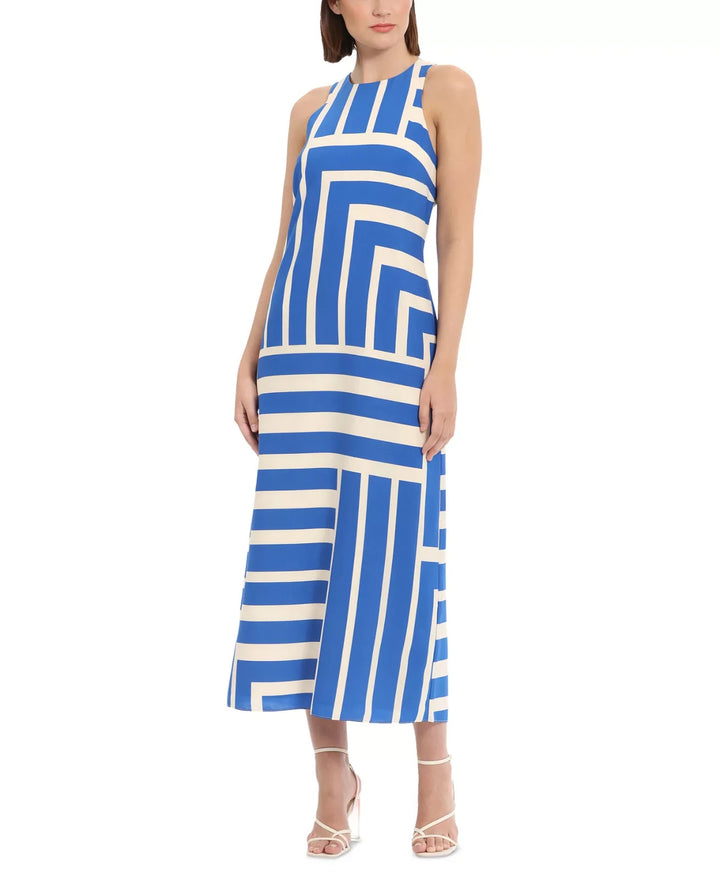 Donna Morgan Women's Striped Sleeveless Maxi Dress MSRP $158