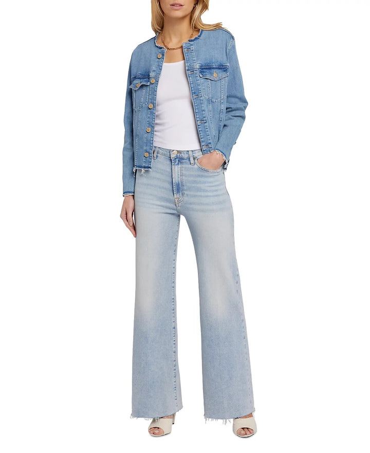 7 For All Mankind High Rise Wide Leg Jeans MSRP $228