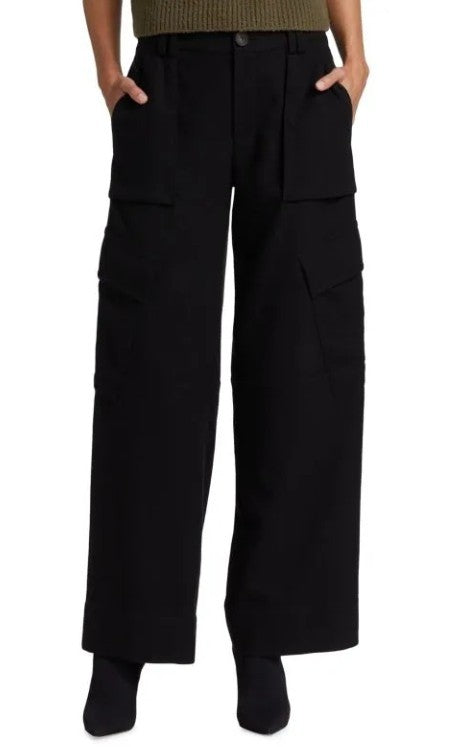 Vince Wide-Leg Flannel Raver Pants MSRP $495