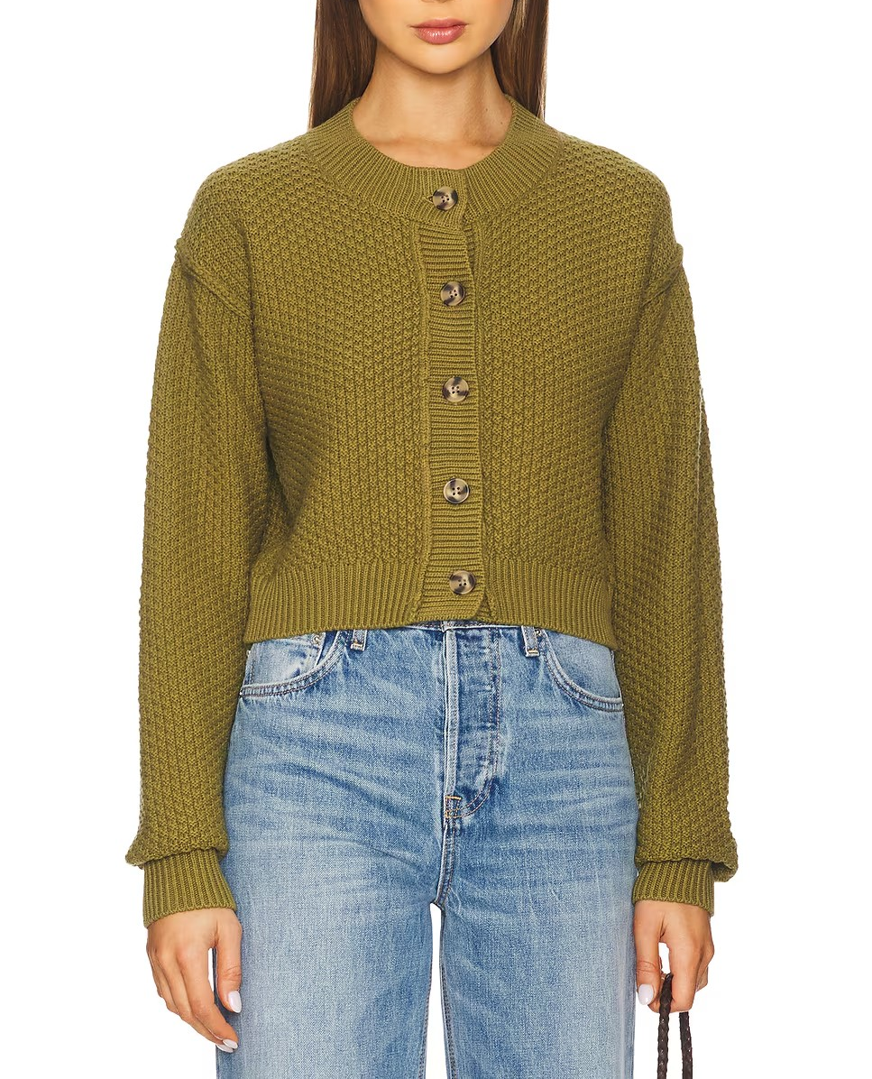 Free People Lila Cotton-Blend Cardigan MSRP $98