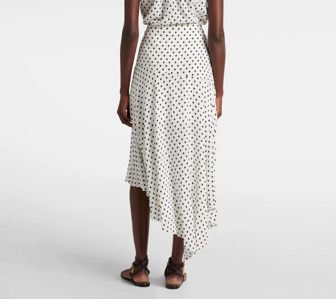 Veronica Beard Rosemary Polka Dot Midi Skirt MSRP $498