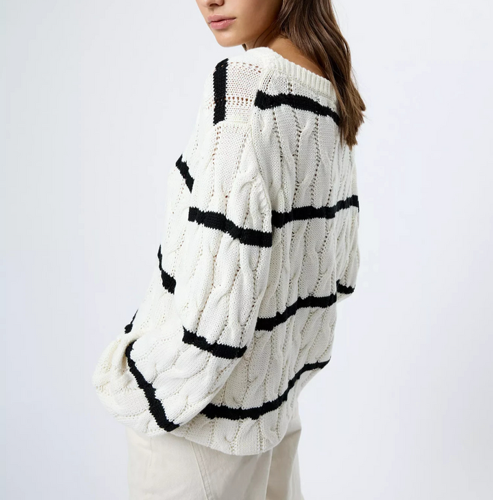 French Connection Mozart Long-Sleeve Sweater MSRP $138