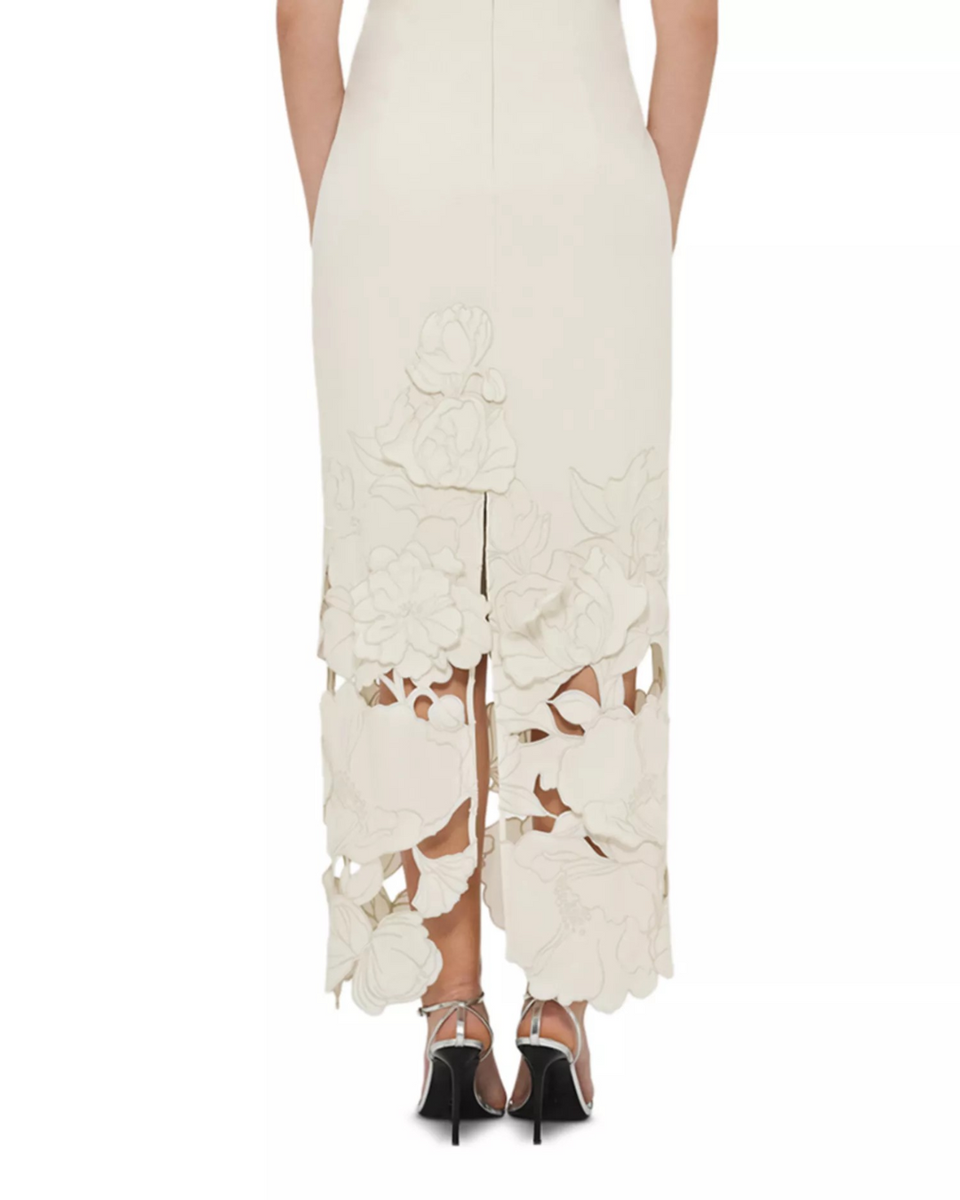 LEO LIN Rayna Crepe Strapless Dress MSRP $895