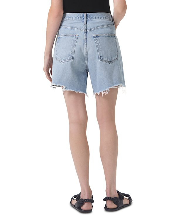 AGOLDE Stella High Rise Baggy Denim Shorts MSRP $158